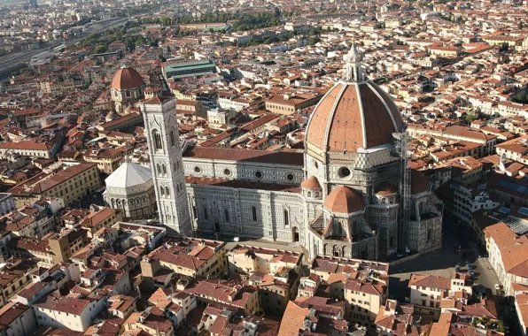 City, cathedral, Italy, houses, Florence, Tuscany, church, Firenze