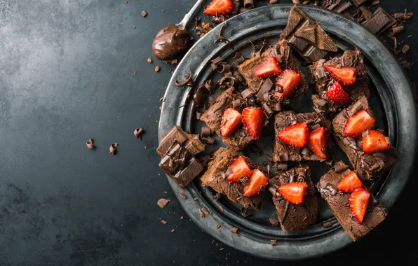 Berries, strawberry, cake, chocolate, Natasha Breen