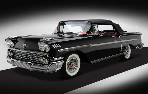 Chevrolet, Chevrolet, Bel Air, Impala, Convertible, 1958, 348, classic.the front