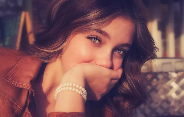 Eyes, sunset, mood, hair