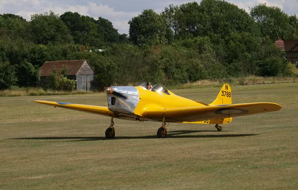 The plane, British, double, training, Hawk Trainer, Mk3, Miles M 14A