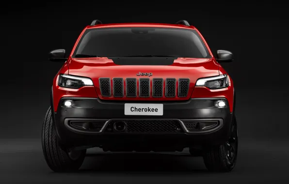 Front view, Jeep, Cherokee, Trailhawk, 2019