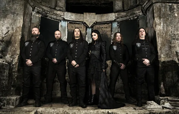 Picture metal, black, Italy, Lacuna Coil, BROKEN CROWN HALO