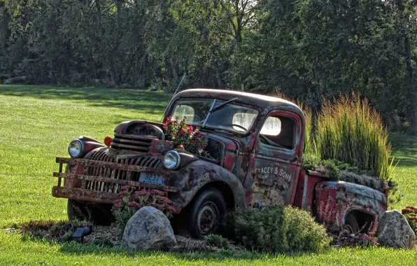 Machine, sculpture, scrap
