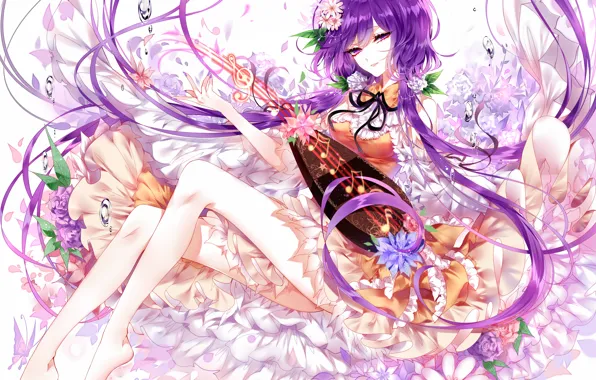 Girl, water drops, Touhou, Touhou, Touhou, Sheya, Benben Tsukumo