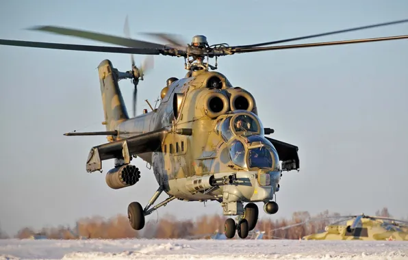 Picture helicopter, combat, BBC, OKB, Russian, Mi-24, Soviet, Of the Russian Federation.