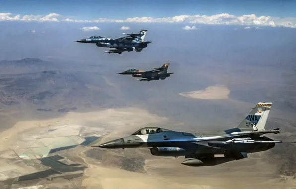 F-16, Fighting Falcon, General Dynamics, multi-role fighter of the fourth generation, American multifunctional lightweight, 64th …