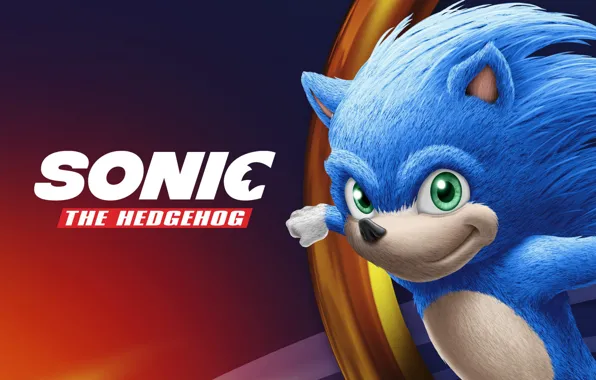 Sonic, movie, poster, Sonic