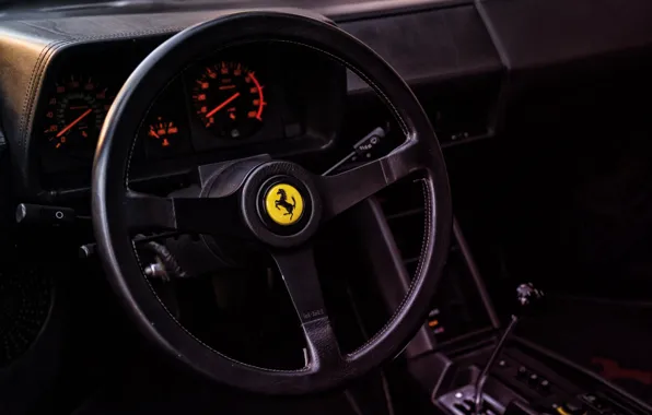 Red, Auto, Machine, Ferrari, Salon, Logo, Ferrari, The wheel