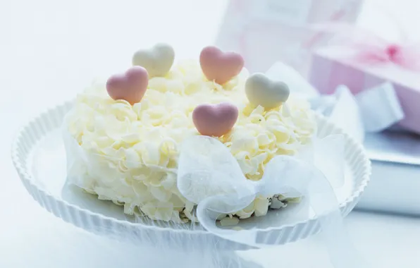 Food, tape, hearts, cake, cake, dessert, cake, sweet