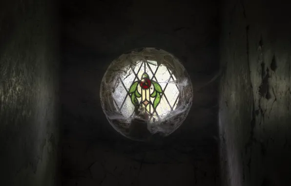Picture web, window, stained glass