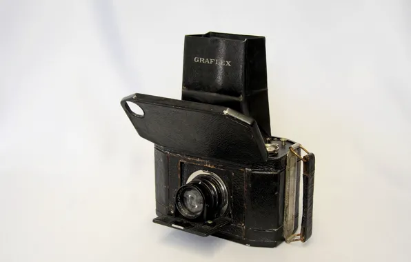 Background, the camera, lens, case, rarity, Graflex Series II