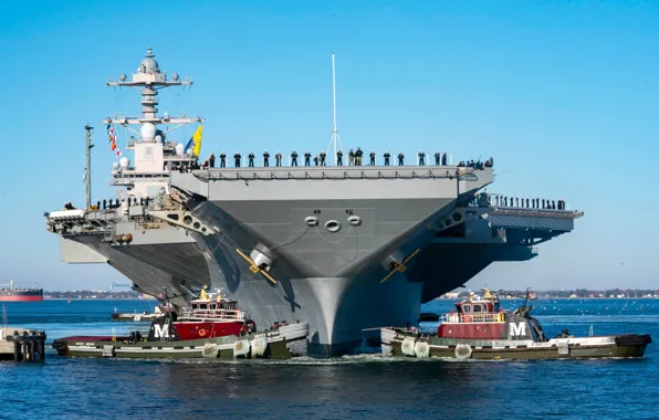 Wallpaper the carrier, atomic, USS Gerald R Ford for mobile and desktop ...