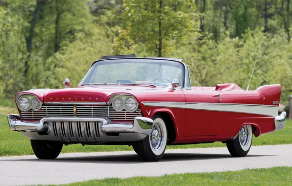 Convertible, Plymouth, the front, 1957, Convertible, Plymouth, Belvedere