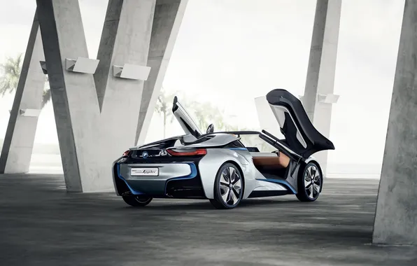 Picture bmw, BMW, door, concept, the concept, columns, supercar, rear view