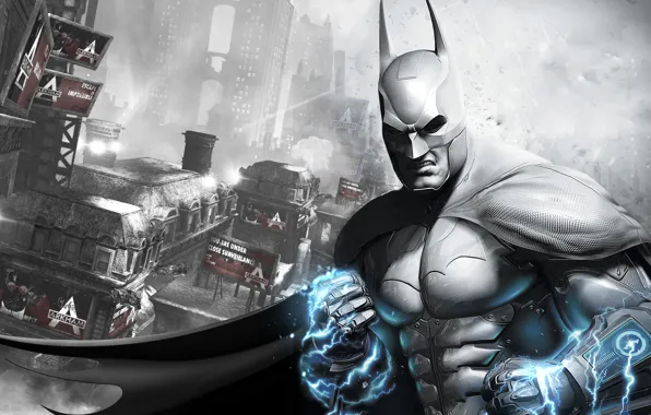Picture the city, armor, cloak, gadget, prison, current, Batman: Arkham City Armored Edition, slums