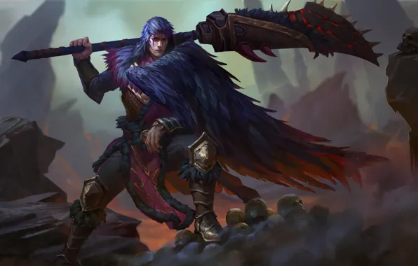 Warrior, male, hon, art, Heroes of Newerth, Nomad, Bloodstorm Nomad