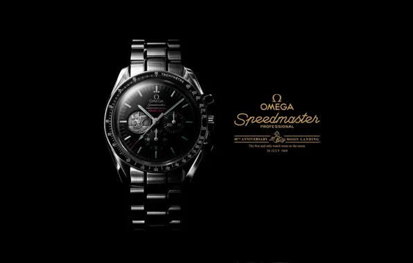 Watch, 1969, Chronograph, OMEGA, speedmaster Professional, moon landing watch