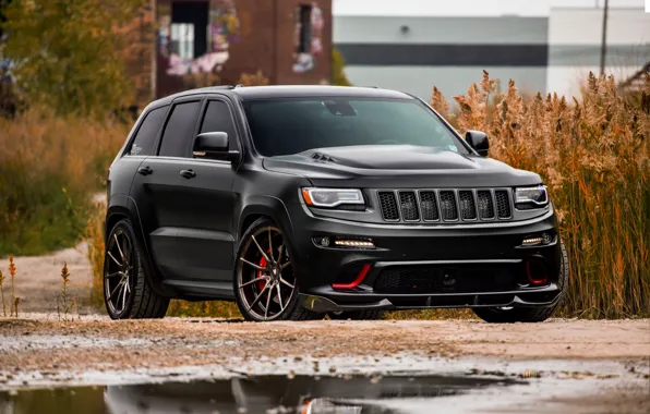 Muscle, SRT8, Jeep, Hemi, Cherokee, Reflection, Puddle, Sight