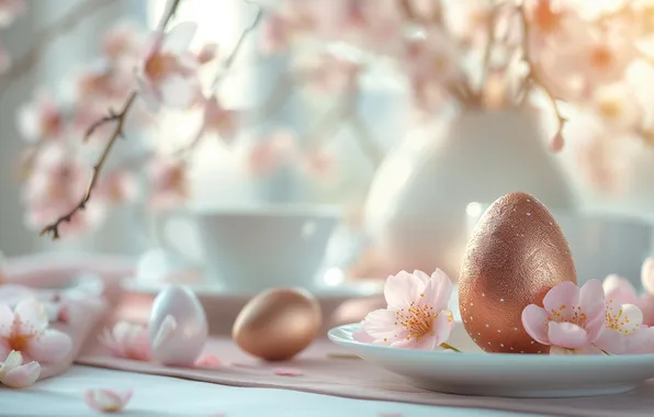 Holiday, eggs, spring, Easter, painted, eggs, AI art, neural network