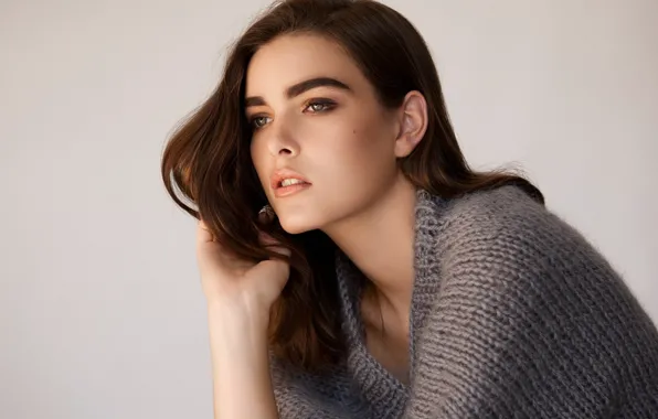 Picture look, pose, model, makeup, Hilary Rhoda, Hilary Rhoda