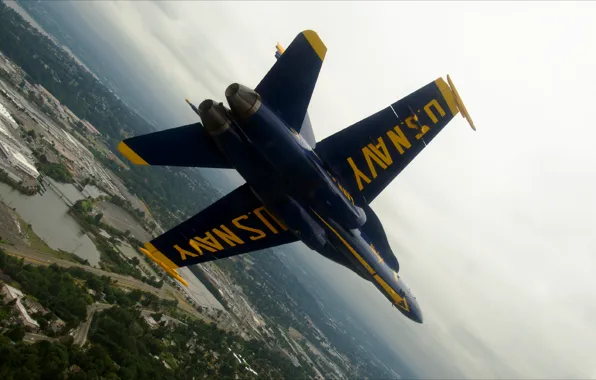 Aviation, USA, sky, Blue Angels