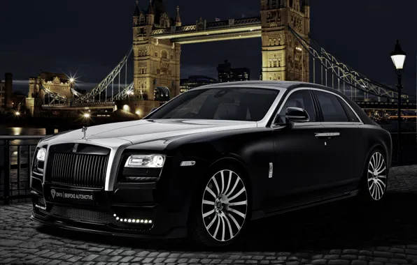 Picture car, rolls royce, london, ghost, tuning, onyx