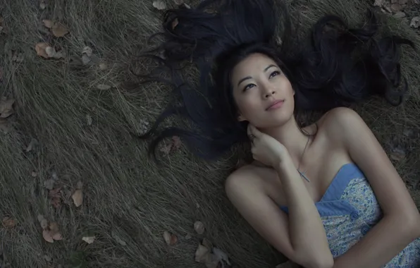 Sexy, cross, beautiful, actress, Korean, Arden Cho