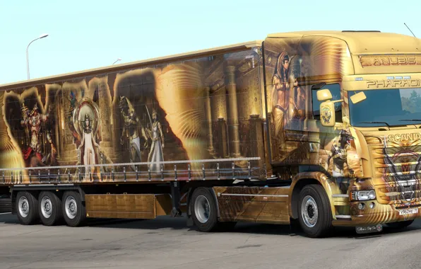 Design, the game, truck, airbrushing, Scania, Simulator 2, Euro Truck