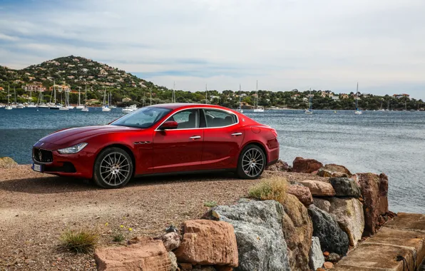 Picture Maserati, Red, Car, Ghibli, 2016, S, Q4