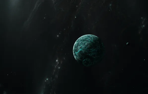 Stars, Planet, Space, Nebula, Planet, Fantasy, Planets, Art