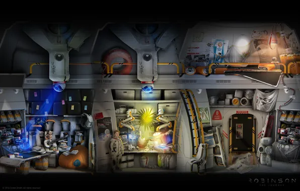 Interior, the room, level, Robinson the journey, Pod interior