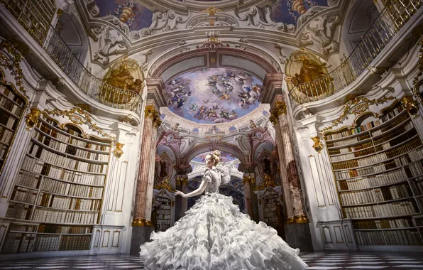 Mood, dance, dress, book, library, hall
