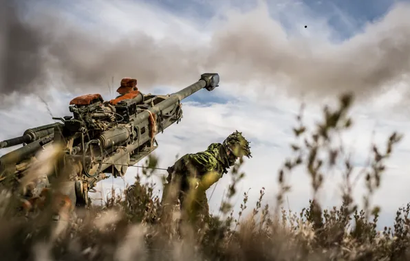 Shot, howitzer, M777