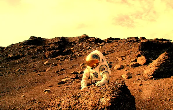 Astronaut, Mars, NASA, NASA, Haughton–Mars Project, Pascal Lee, Pascal Lee
