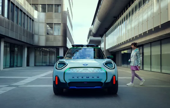 Concept, Girl, Mini, Mini, Front, Electric drive, Mini Aceman, Purely electrically driven