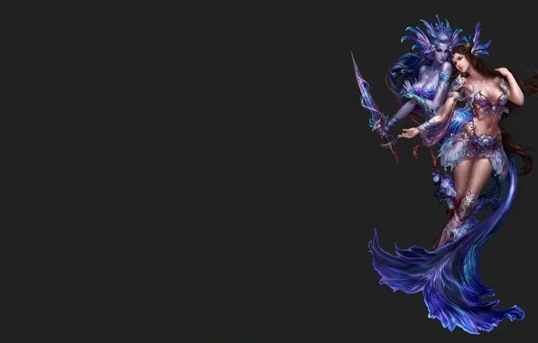 Girl, the game, costume, perfect world, characters, Perfect World, Blue Angel