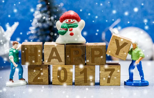 Picture holiday, New Year, figures
