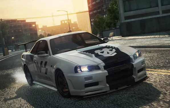 Nissan, 2012, Need for Speed, nfs, Skyline, R34, Most Wanted, NSF