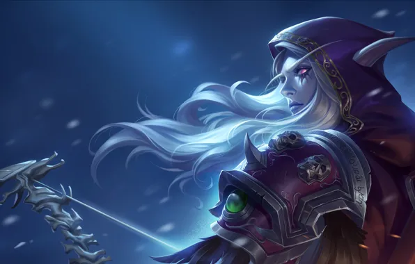 Skull, Bow, Quiver, Elf, WoW, Art, Art, World of warcraft