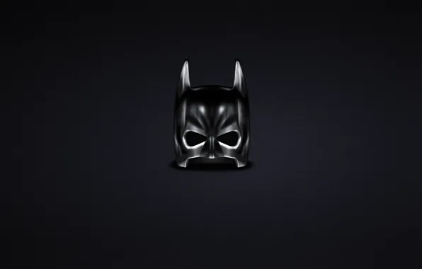Dark, minimalism, mask, Batman, Batman, comic