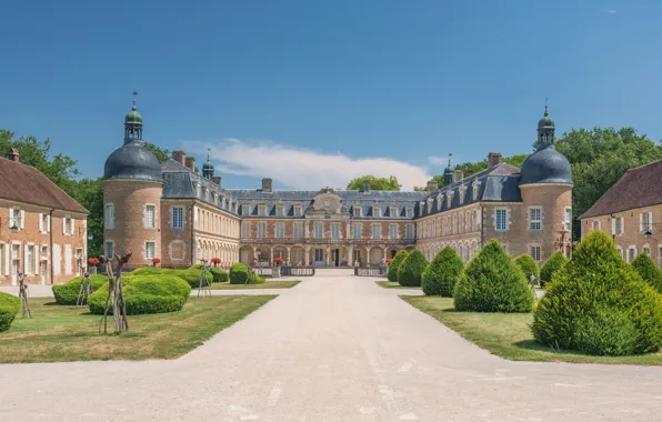 Park, castle, France, Palace, France, Burgundy, Bourgogne, Palace Pierre-de-Bresse