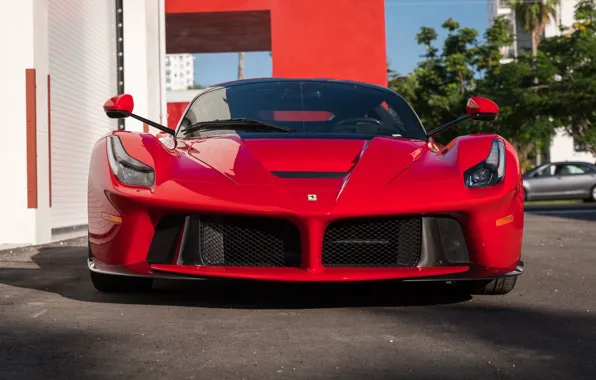 Picture Red, Supercar, LaFerrari, 2015