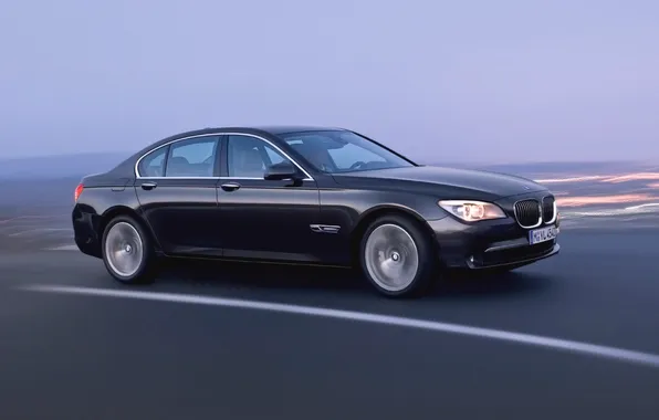 Auto, Road, Black, BMW, Boomer, BMW, Sedan, 7 Series