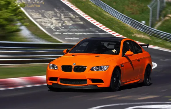 Picture BMW, Orange, BMW, Orange, Track, E92, GTS