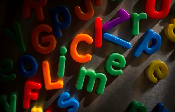 Macro, letters, background