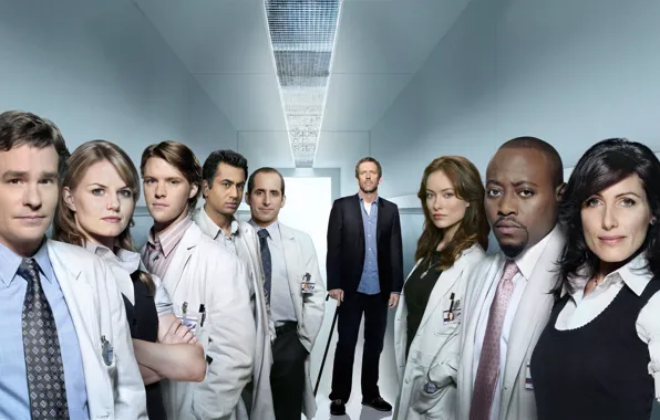 Picture Dr. house, house m.d., Lisa Cuddy, Wilson, Cameron, chase, kutner, Forman