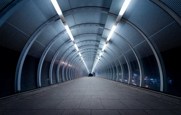 Road, light, the tunnel