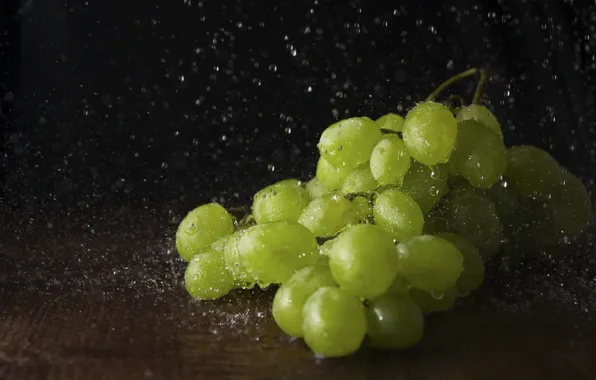 Picture water, drops, macro, squirt, grapes