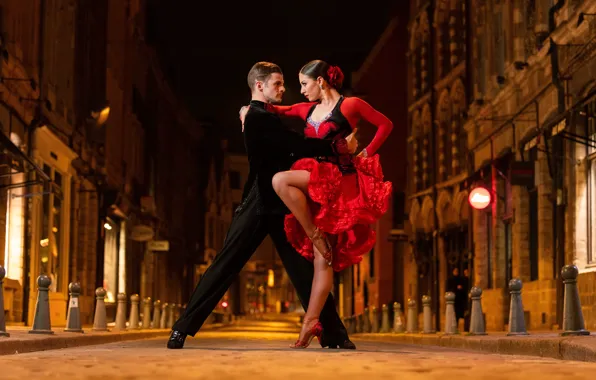 Picture France, Home, Night, Dance, Two, Male, Woman, France